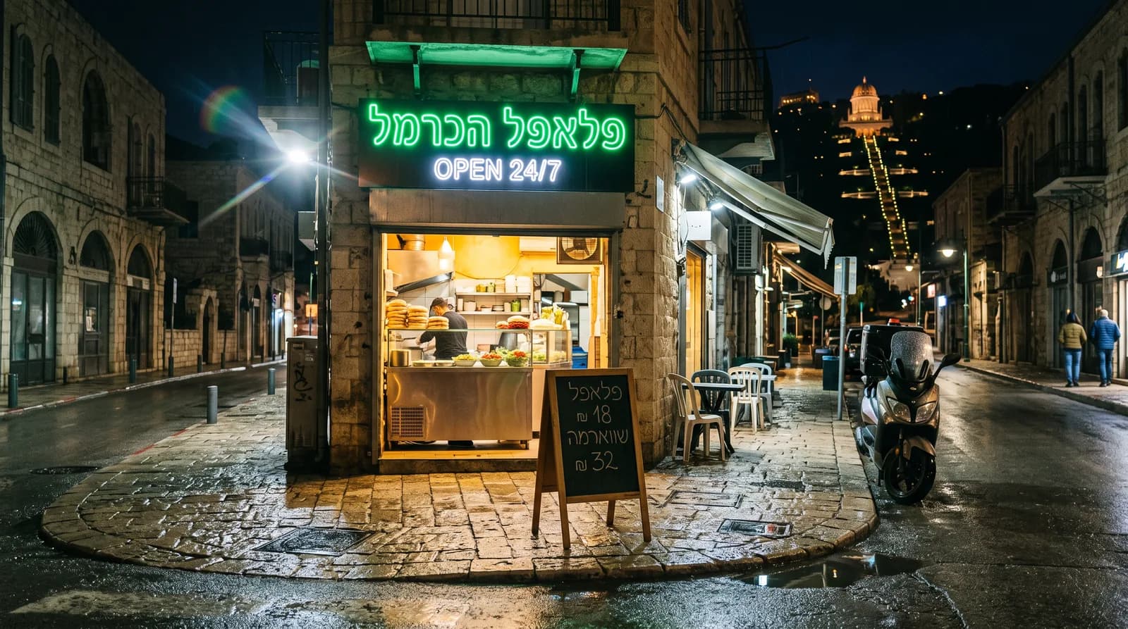 שלט לפלאפלייה
